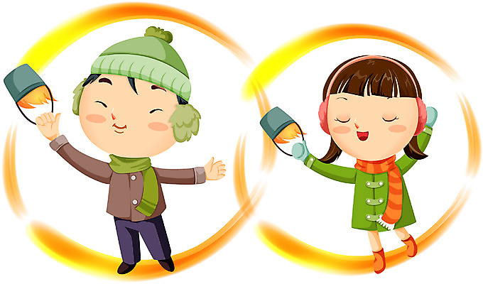 EPS 한국문화 한국전통 전통 계절 여자 명절 남자 겨울 일러스트 사람 두명 전통놀이 눈 이미지다이어리 정월대보름 쥐불놀이 국내일러스트 자연요소 동양문화 기념일 놀이 날씨 한국 파일형식 벡터