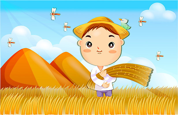 EPS 주간 계절 남자 산업 농업 일러스트 곡류 논 한명 사람 20대 성인 야외 농사 추수 벼 쌀 가을 농부 절기 이미지다이어리 추분 음력 남자만 남자한명만 성인남자만 청년만 청년남자만 청년남자한명만 성인한명만 성인남자한명만 성인만 국내일러스트 자연요소 직업 1 청년 파일형식 벡터