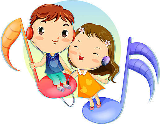 EPS 커플 여자 남자 음악 데이트 음표 일러스트 사랑 사람 이벤트 소년 두명 음악감상 로맨틱 이미지다이어리 뮤직데이 국내일러스트 기호 기념일 감정 어린이 컨셉 관계 문화예술 감상 파일형식 벡터