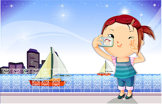 EPS 여자 초등학생 어린이 해외여행 여행 야경 일러스트 휴가 사랑 한명 사람 소녀 이벤트 야외 카메라 세계여행 디지털카메라 이미지다이어리 기념사진 포토데이 여자만 여자한명만 어린이만 소녀만 소녀한명만 국내일러스트 1 학생 해외 감정 데이이벤트 전자제품 세계 야간 파일형식 벡터 풍경_경치