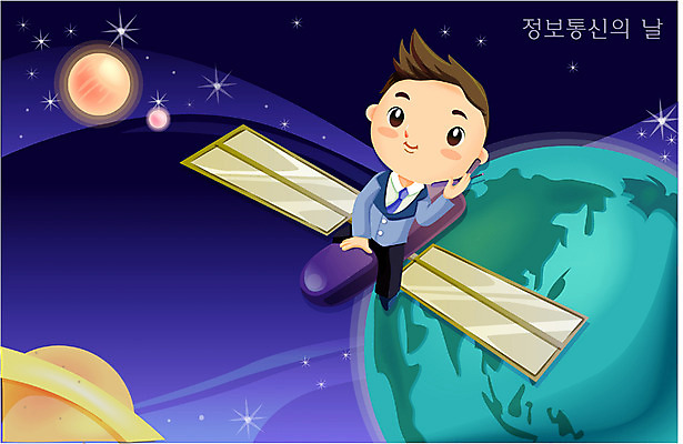 EPS 남자 산업 지구 과학 일러스트 비즈니스 정보통신 정보기술 한명 사람 이벤트 20대 성인 야외 우주 인공위성 달 비즈니스맨 이미지다이어리 정보통신의날 남자만 남자한명만 성인남자만 청년만 청년남자만 청년남자한명만 성인한명만 성인남자한명만 성인만 국내일러스트 자연요소 1 통신 기술 청년 정보 직장인 파일형식 벡터 법정기념일