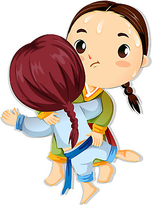 EPS 한국문화 한국전통 전통 계절 명절 남자 일러스트 사람 두명 전통놀이 봄 한복 이미지다이어리 씨름 단오 단오날 남자만 국내일러스트 동양문화 기념일 스포츠 놀이 한국 전통의상 파일형식 벡터