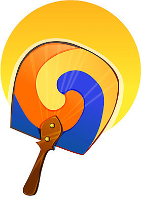 EPS 전통 명절 생활용품 일러스트 사람없음 부채 이미지다이어리 태극 태극선 단오 단오날 국내일러스트 문양 기념일 오브젝트 전통부채 파일형식 벡터