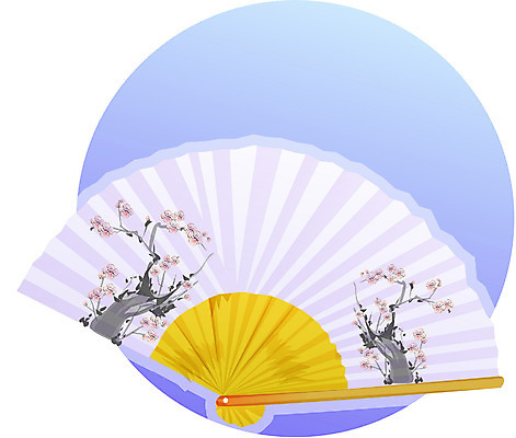 EPS 전통 명절 생활용품 일러스트 사람없음 부채 이미지다이어리 단오 단오날 국내일러스트 기념일 오브젝트 파일형식 벡터