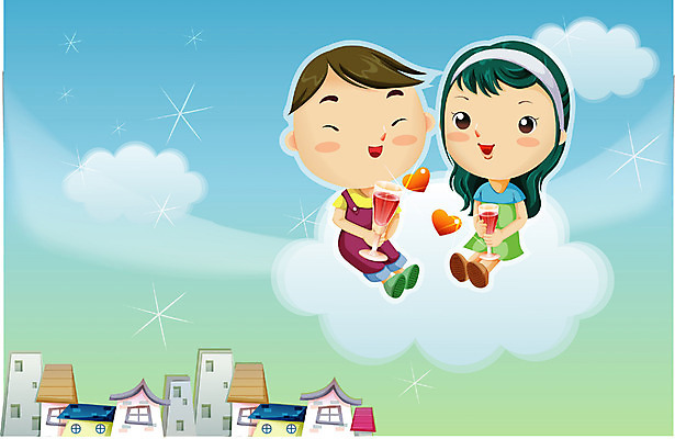 EPS 구름 커플 여자 남자 일러스트 상상 하늘 사랑 사람 이벤트 야외 두명 와인 로맨틱 이미지다이어리 와인데이 국내일러스트 자연요소 감정 컨셉 관계 데이이벤트 주류 파일형식 벡터