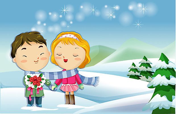 EPS 주간 커플 계절 여자 남자 꽃다발 프로포즈 겨울 일러스트 사랑 사람 이벤트 야외 두명 장미 목도리 로맨틱 이미지다이어리 허그데이 국내일러스트 자연요소 잡화 꽃 감정 컨셉 관계 데이이벤트 파일형식 벡터