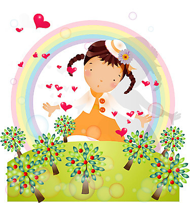 EPS 나무 사계절 계절 여자 초등학생 어린이 무지개 일러스트 자연 여러그루 사랑 한명 사람 소녀 상반신 봄 하트 순수 즐거움 여자만 여자한명만 어린이만 소녀만 소녀한명만 국내일러스트 자연요소 모양 식물 1 학생 감정 다수 컨셉 생태계 파일형식 벡터