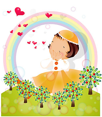 EPS 나무 사계절 계절 여자 초등학생 어린이 무지개 일러스트 자연 여러그루 사랑 한명 사람 소녀 상반신 봄 하트 순수 즐거움 여자만 여자한명만 어린이만 소녀만 소녀한명만 국내일러스트 자연요소 모양 식물 1 학생 감정 다수 컨셉 생태계 파일형식 벡터