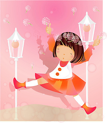 EPS 전신 사계절 계절 공공시설 여자 초등학생 어린이 가로등 일러스트 자연 한명 서기 사람 소녀 봄 민들레 순수 즐거움 꽃가루 민들레홀씨 여자만 여자한명만 어린이만 소녀만 소녀한명만 국내일러스트 1 학생 꽃 감정 컨셉 모션 가루 시설 생태계 파일형식 벡터