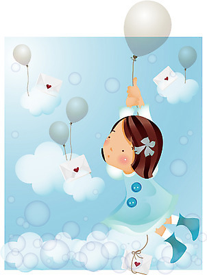EPS 전신 사계절 계절 여자 초등학생 어린이 일러스트 상상 자연 한명 사람 소녀 봄 비행 편지 순수 즐거움 풍선 여자만 여자한명만 어린이만 소녀만 소녀한명만 국내일러스트 1 학생 감정 컨셉 생태계 파일형식 벡터