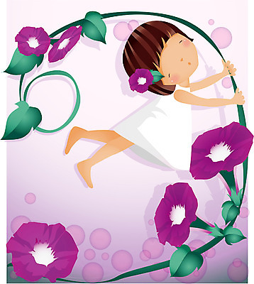 EPS 전신 식물 사계절 계절 여자 꽃 초등학생 어린이 일러스트 자연 한명 사람 소녀 여름 순수 즐거움 나팔꽃 여자만 여자한명만 어린이만 소녀만 소녀한명만 국내일러스트 1 학생 감정 컨셉 생태계 파일형식 벡터