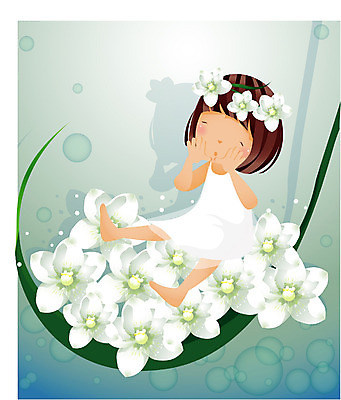 EPS 전신 식물 사계절 계절 여자 꽃 초등학생 어린이 일러스트 자연 한명 사람 앉기 소녀 여름 순수 즐거움 물매화 여자만 여자한명만 어린이만 소녀만 소녀한명만 국내일러스트 1 학생 감정 컨셉 모션 생태계 파일형식 벡터