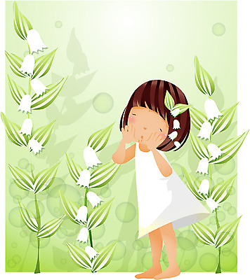 EPS 전신 식물 사계절 계절 여자 꽃 초등학생 어린이 일러스트 자연 한명 서기 사람 소녀 여름 순수 즐거움 방울꽃 여자만 여자한명만 어린이만 소녀만 소녀한명만 국내일러스트 1 학생 감정 컨셉 모션 생태계 파일형식 벡터