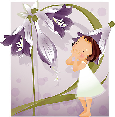 EPS 전신 식물 사계절 계절 여자 꽃 초등학생 어린이 일러스트 자연 한명 서기 사람 소녀 여름 순수 즐거움 비비추 여자만 여자한명만 어린이만 소녀만 소녀한명만 국내일러스트 1 학생 감정 컨셉 모션 생태계 파일형식 벡터