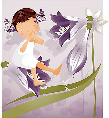 EPS 전신 식물 사계절 계절 여자 꽃 초등학생 어린이 일러스트 자연 한명 서기 사람 소녀 여름 순수 즐거움 비비추 여자만 여자한명만 어린이만 소녀만 소녀한명만 국내일러스트 1 학생 감정 컨셉 모션 생태계 파일형식 벡터