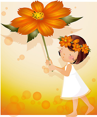 EPS 전신 식물 사계절 계절 여자 꽃 초등학생 어린이 일러스트 자연 한명 서기 사람 소녀 여름 들꽃 순수 즐거움 여자만 여자한명만 어린이만 소녀만 소녀한명만 국내일러스트 1 학생 감정 컨셉 모션 생태계 파일형식 벡터