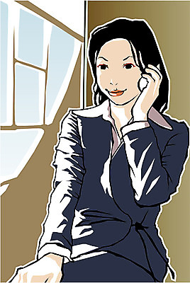 EPS 여자 일러스트 비즈니스 커뮤니케이션 실내 한명 사람 앉기 상반신 20대 성인 업무 직장인 사무원 비즈니스우먼 통화 여자만 여자한명만 성인여자만 청년만 청년여자만 성인한명만 청년여자한명만 성인여자한명만 성인만 국내일러스트 직업 1 모션 청년 내부 작업 파일형식 벡터