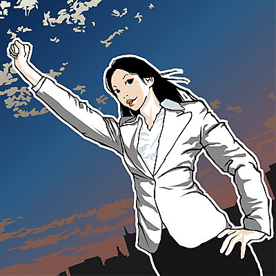 EPS 여자 일러스트 비즈니스 하늘 한명 사람 상반신 20대 성인 야외 업무 직장인 사무원 비즈니스우먼 여자만 여자한명만 성인여자만 청년만 청년여자만 성인한명만 청년여자한명만 성인여자한명만 성인만 국내일러스트 직업 1 청년 작업 파일형식 벡터