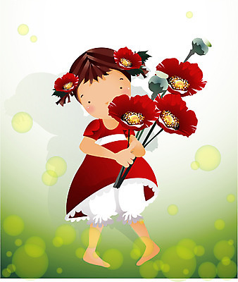 EPS 전신 식물 사계절 계절 여자 꽃 초등학생 어린이 일러스트 여름꽃 자연 한명 서기 사람 소녀 여름 들꽃 순수 즐거움 양귀비 여자만 여자한명만 어린이만 소녀만 소녀한명만 국내일러스트 1 학생 감정 컨셉 모션 생태계 파일형식 벡터 여름_계절