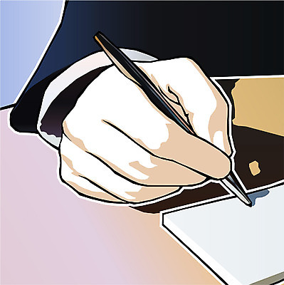 EPS 손 남자 신체 일러스트 비즈니스 사람 신체부위 만년필 메모지 직장인 비즈니스맨 사인 결제 서명 사인_서명 국내일러스트 직업 펜 사무용품 파일형식 벡터