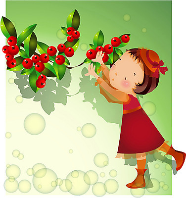 EPS 전신 사계절 계절 여자 열매 초등학생 어린이 일러스트 한명 서기 사람 소녀 가을 피라칸타 여자만 여자한명만 어린이만 소녀만 소녀한명만 국내일러스트 식물 1 학생 모션 파일형식 벡터