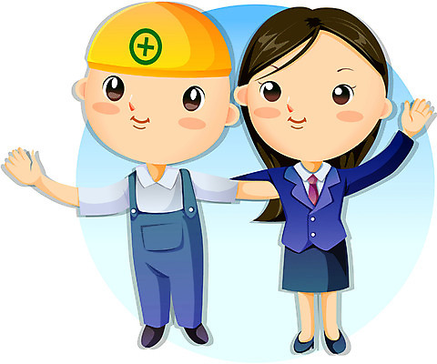 EPS 여자 남자 산업 일러스트 노동자 사람 이벤트 두명 사무원 안전모 이미지다이어리 화해 근로자의날 현장직 국내일러스트 직업 기념일 감정 헬멧 안전장비 파일형식 벡터