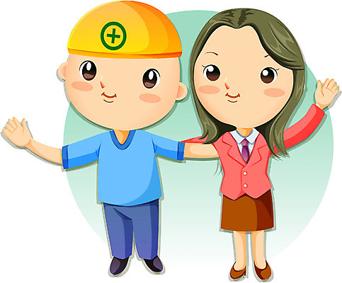 EPS 여자 남자 산업 일러스트 노동자 사람 이벤트 두명 사무원 안전모 이미지다이어리 화해 근로자의날 현장직 국내일러스트 직업 기념일 감정 헬멧 안전장비 파일형식 벡터