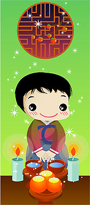 EPS 한국문화 한국전통 명절 남자 초등학생 어린이 일러스트 한국 실내 한명 사람 소년 상반신 추석 가을 한복 제사 전통의례 제사상 남자만 남자한명만 어린이만 소년만 소년한명만 국내일러스트 1 학생 동양문화 전통 계절 기념일 아시아 내부 전통의상 파일형식 벡터