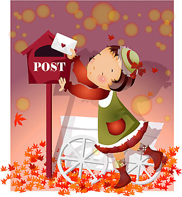 EPS 전신 사계절 계절 여자 초등학생 어린이 단풍 낙엽 일러스트 자연 한명 서기 사람 소녀 수레 우체통 가을 편지 여자만 여자한명만 어린이만 소녀만 소녀한명만 국내일러스트 1 학생 잎 모션 카트 생태계 파일형식 벡터