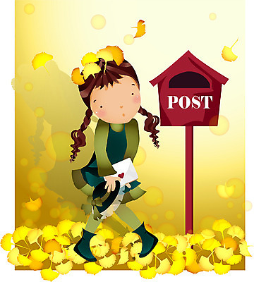 EPS 전신 사계절 계절 여자 초등학생 어린이 단풍 낙엽 일러스트 자연 한명 서기 사람 소녀 우체통 가을 은행잎 은행나무 여자만 여자한명만 어린이만 소녀만 소녀한명만 국내일러스트 나무 1 학생 잎 모션 생태계 파일형식 벡터