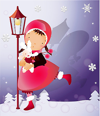 EPS 전신 사계절 계절 공공시설 여자 초등학생 어린이 겨울 가로등 일러스트 한명 서기 사람 소녀 야외 눈 여자만 여자한명만 어린이만 소녀만 소녀한명만 국내일러스트 자연요소 1 학생 모션 날씨 시설 파일형식 벡터