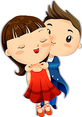 EPS 커플 여자 남자 일러스트 목걸이 선물 사랑 사람 이벤트 두명 로맨틱 이미지다이어리 7월14일 실버데이 국내일러스트 기념일 감정 컨셉 장신구 관계 파일형식 벡터