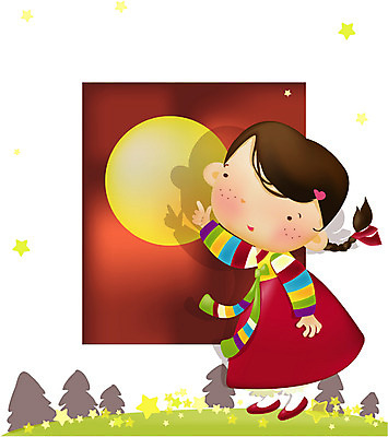 EPS 전신 여자 명절 어린이 일러스트 한명 서기 사람 소녀 야외 10대 추석 보름달 가을 야간 한복 즐거움 여자만 여자한명만 소녀만 국내일러스트 자연요소 1 한국전통 전통 계절 기념일 감정 모션 청소년 달 전통의상 어린이만 파일형식 벡터