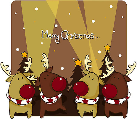 EPS 동물 척추동물 육지동물 기념일 종교 크리스마스 겨울 일러스트 포유류 사슴 사람없음 야외 루돌프 야간 국내일러스트 자연요소 계절 이벤트 파일형식 벡터