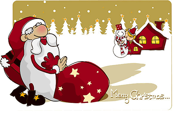 EPS 전신 여자 기념일 할아버지 노년 남자 종교 어린이 크리스마스 겨울 일러스트 선물 한명 서기 사람 소녀 야외 산타클로스 산타캐릭터 일러캐릭터 캐릭터 1 계절 모션 이벤트 성인 파일형식 벡터