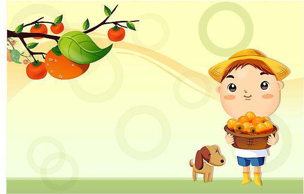 EPS 전통 계절 남자 초등학생 어린이 농업 일러스트 감 한명 사람 소년 가을 시골 개 강아지 농부 절기 이미지다이어리 입추 홍시 남자만 남자한명만 어린이만 소년만 소년한명만 국내일러스트 직업 1 학생 산업 과일 포유류 반려동물 파일형식 벡터