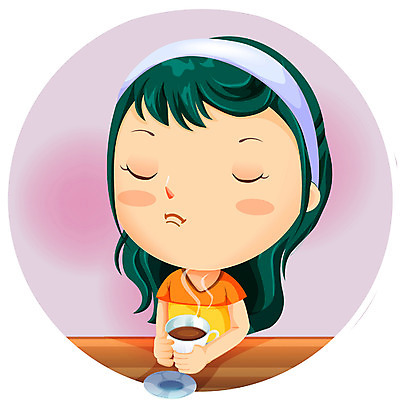 EPS 여자 커피 일러스트 청소년 실내 한명 사람 이벤트 10대 이미지다이어리 블랙데이 솔로 여자만 여자한명만 십대만 십대여자만 십대여자한명만 국내일러스트 1 음료 데이이벤트 내부 파일형식 벡터