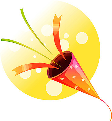 EPS 일러스트 폭죽 이벤트 사람없음 파티 축하 생일 오브젝트 이벤트용품 이미지다이어리 팡파레 국내일러스트 기념일 컨셉 파일형식 벡터