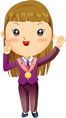 EPS 여자 일러스트 청소년 한명 사람 이벤트 10대 메달 이미지다이어리 표창 입사 여자만 여자한명만 십대만 십대여자만 십대여자한명만 국내일러스트 1 무기 비즈니스 상_상패 파일형식 벡터