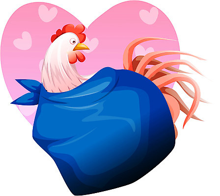 EPS 동물 척추동물 일러스트 조류 이벤트 사람없음 닭 전통혼례 이미지다이어리 국내일러스트 한국전통 전통의례 파일형식 벡터