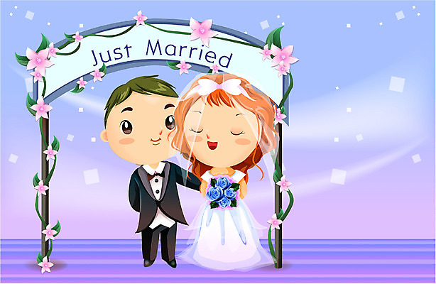 EPS 커플 여자 남자 신부 신랑 결혼 일러스트 결혼식 사람 이벤트 두명 로맨틱 이미지다이어리 국내일러스트 컨셉 관계 파일형식 벡터