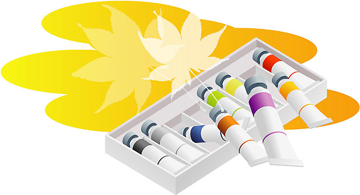 EPS 나무 식물 아이콘 사계절 계절 단풍 자연 단풍나무 회화 미술 사람없음 물감 미술도구 가을 그림 2D아이콘 잎 문화예술 말하기 오브젝트 생태계 파일형식 벡터