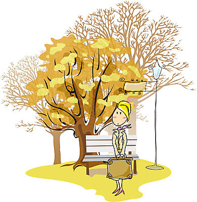 EPS 전신 클립아트 나무 식물 라이프스타일 사계절 계절 공원 공공시설 여자 여행 단풍 벤치 일러스트 자연현상 자연 서기 사람 풍경 성인 야외 가을 은행나무 여자만 성인여자만 성인만 국내일러스트 잎 의자 모션 생활 시설 생태계 파일형식 벡터