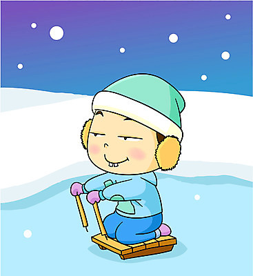 EPS 계절 남자 초등학생 어린이 겨울 일러스트 한명 사람 소년 야외 눈 썰매 남자만 남자한명만 어린이만 소년만 소년한명만 국내일러스트 자연요소 1 학생 날씨 파일형식 벡터