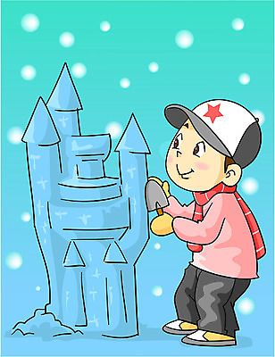 EPS 전신 계절 남자 초등학생 어린이 겨울 일러스트 한명 서기 사람 소년 야외 눈 눈장난 남자만 남자한명만 어린이만 소년만 소년한명만 국내일러스트 자연요소 1 학생 모션 놀이 날씨 파일형식 벡터