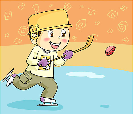 EPS 전신 계절 남자 초등학생 어린이 겨울 일러스트 놀이 한명 사람 소년 스케이트 병뚜껑 아이스하키 하키 남자만 남자한명만 어린이만 소년만 소년한명만 국내일러스트 1 학생 스포츠용품 겨울스포츠 구기 파일형식 벡터