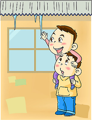 EPS 전신 계절 남자 어린이 겨울 일러스트 서기 사람 소년 야외 두명 친구 얼음 목말 형제 고드름 남자만 어린이만 국내일러스트 자연요소 가족 관계 모션 파일형식 벡터