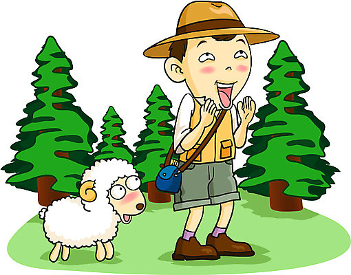 EPS 주간 전신 남자 여행 일러스트 산 한명 서기 사람 20대 성인 야외 캠핑 양 양치기 숲 거짓말 만우절 남자만 남자한명만 성인남자만 청년만 청년남자만 청년남자한명만 성인한명만 성인남자한명만 성인만 국내일러스트 자연요소 직업 1 포유류 모션 레저 청년 파일형식 벡터