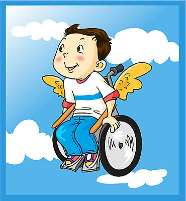 EPS 주간 기념일 남자 어린이 일러스트 한명 사람 소년 야외 장애인 휠체어 장애인의날 남자만 남자한명만 어린이만 소년만 소년한명만 국내일러스트 자연요소 1 이벤트 장애 파일형식 벡터 법정기념일