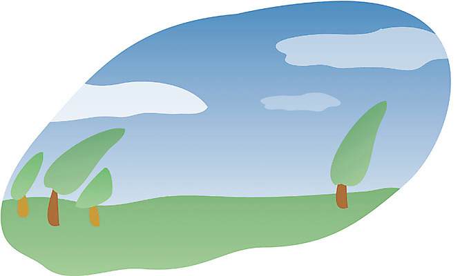 EPS 주간 클립아트 나무 식물 구름 일러스트 자연현상 자연 하늘 날씨 풍경 초원 사람없음 야외 맑음 국내일러스트 자연요소 생태계 파일형식 벡터